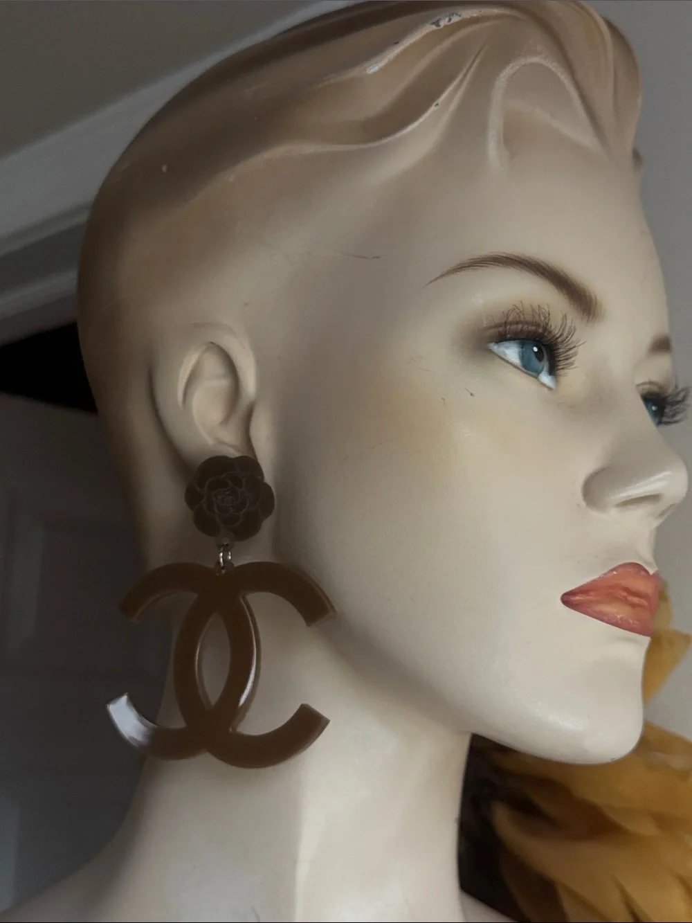 Milk Chocolate Brown CC Dangle Earrings - Picture 8 of 11